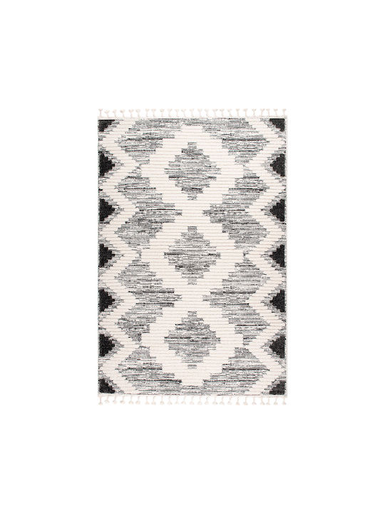 Balsan Monet Urban Covor Rectangular cu franjuri Anthracite / Grey / Ivory