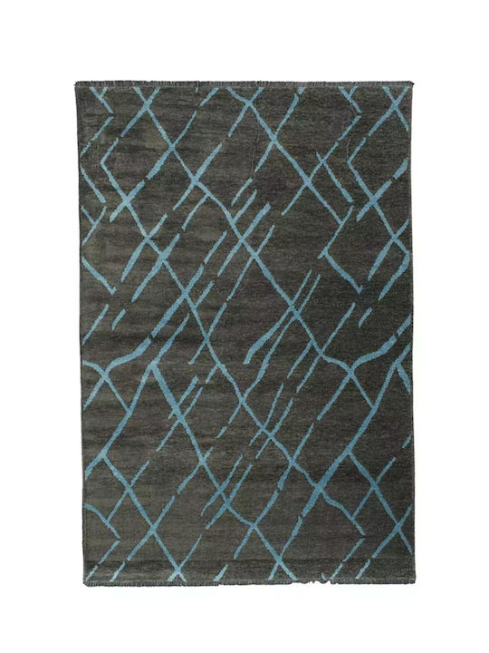 Koulis Carpets Kilim NV26 Anti-slip Rug Rectangular Grey / Blue