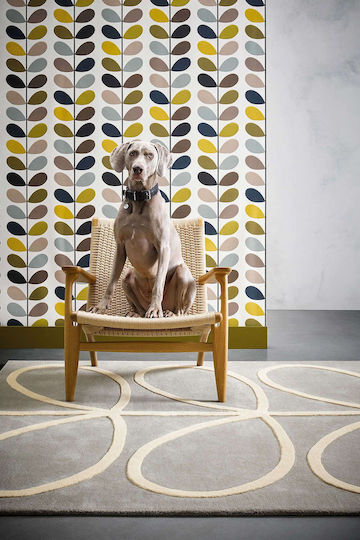 Orla Kiely Giant Linear Stem Χειροποίητο Μάλλινο Orla Kiely Giant Linear Stem Χειροποίητο Μάλλινο