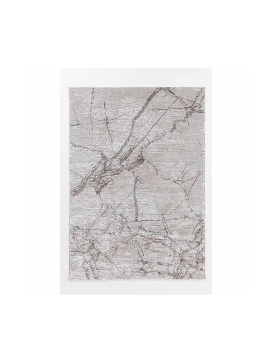 Ezzo Firenze D080AH9 Teppich Rechteckig Synthetisch,Polyester/Cotton/Leather Gray