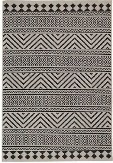 Royal Carpet Flox Χαλί Ορθογώνιο Καλοκαιρινό Ψάθινο Black 7525w 200x285cm