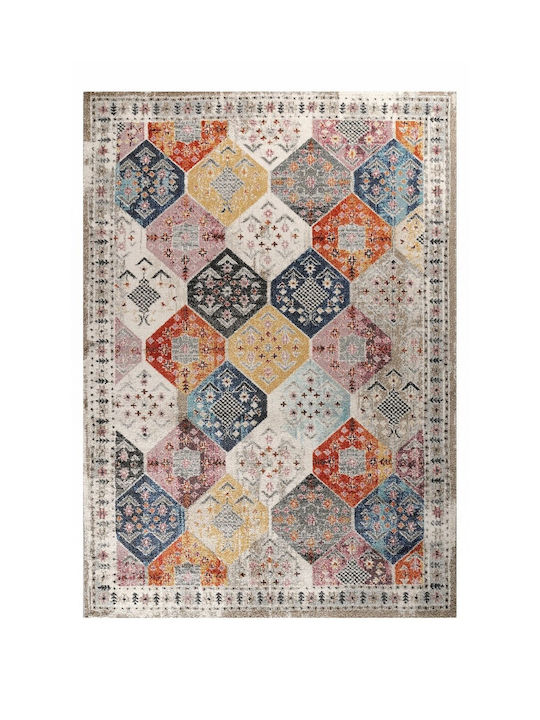 Tzikas Carpets Salsa 20049-110 Teppich Rechteckig Synthetisch,Polyester/Cotton/Leather Mehrfarbig