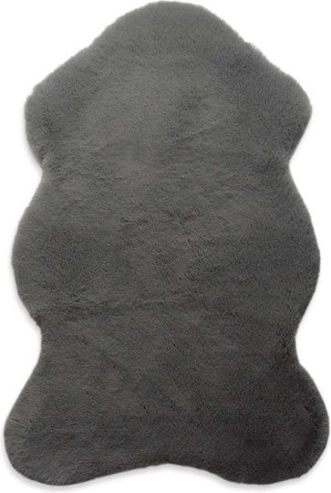 Newplan Puffy Αντιολισθητικό Shaggy Γούνινο 100x160cm FC7A Dark Grey