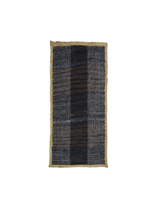 InTheBox Dark Rug Rectangular Summer from Jute Black