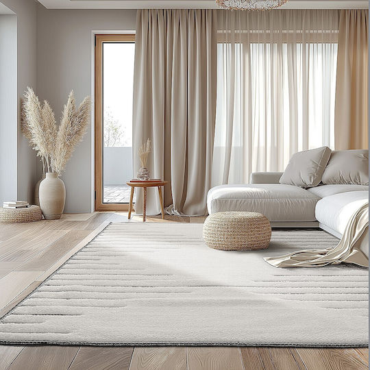 Beauty Home Χαλί Ορθογώνιο Εκρού 160x230cm