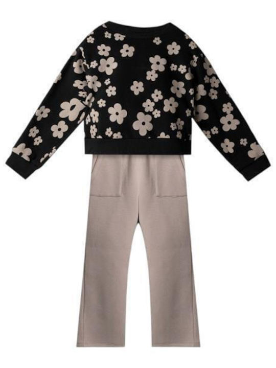 Kids Sweatpants Set Black