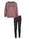 Kids Sweatpants Set Dusty Pink, Black, Grey