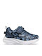 Memory Kids Sneakers with Scratch Blue