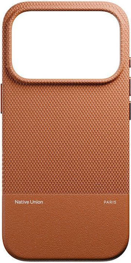 Native Union Back Cover Δερμάτινο Καφέ (iPhone 17 Pro)