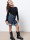 Kids Long-Sleeved Black Blouse