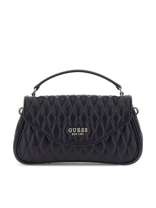 Damen Flap Handtasche Schwarz