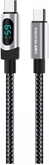 Charging & Data Digital Display USB 2.0 Cable USB-C male - USB-C 65W 1m (901639)