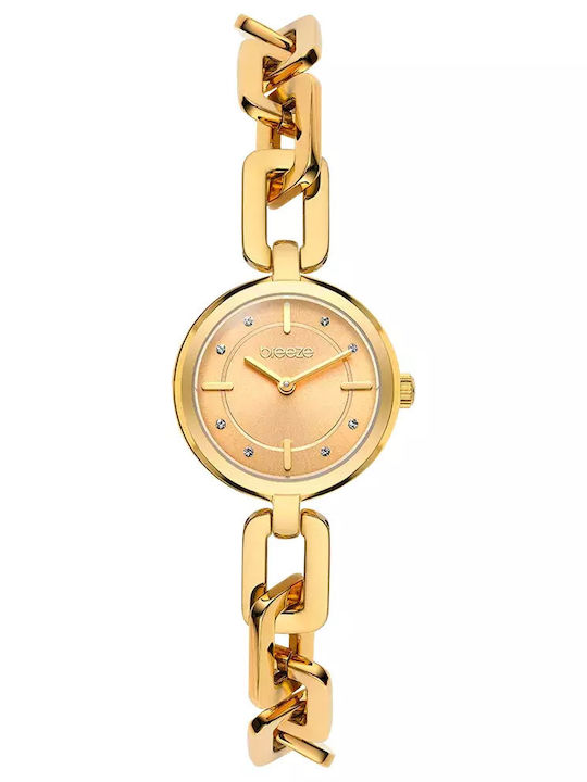 Breeze Women's Watch with Gold Metal Bracelet