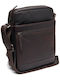 Leather Men's Shoulder / Crossbody Bag Brown