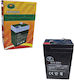 Rechargeable UPS Battery with Capacity 4.5Ah and Voltage 6V 1pcs