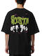 Übergroßes T-Shirt Los Acosta Rock Avenue Schwarz