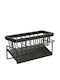 Dish Drainer Metallic in Black Color 23x9x11cm