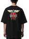 Oversized T-shirt Bon Jovi Art1 Rock Avenue Black