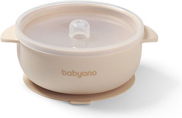 Babyono Baby Food Bowl made of Silicone Beige