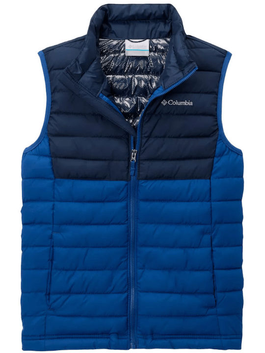 Powder Lite Παιδικό Καπιτονέ Μπουφάν Αμάνικο Mountain Blue, Collegiate Navy