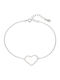 Senza Women's Bracelet with design Heart made of Silver