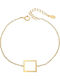 Senza Women's Bracelet made of Silver Gold Plated
