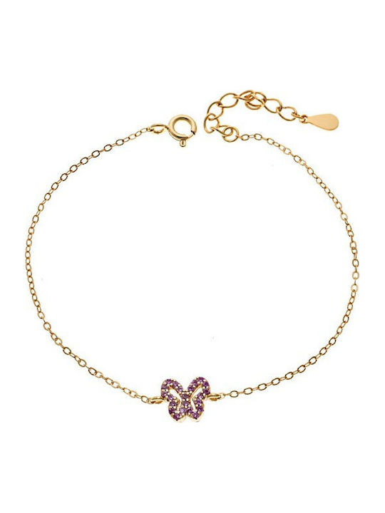 Senza Damen Armband aus Silber Vergoldet