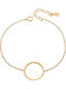 Senza Women's Bracelet made of Silver Gold Plated
