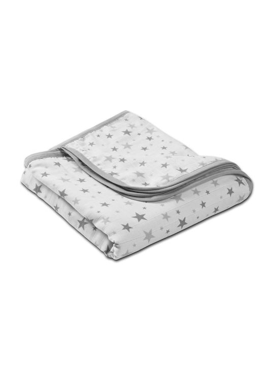 Kidizi Pătură Pepinieră Swaddling pături 100% bumbac Gri 110x110cm