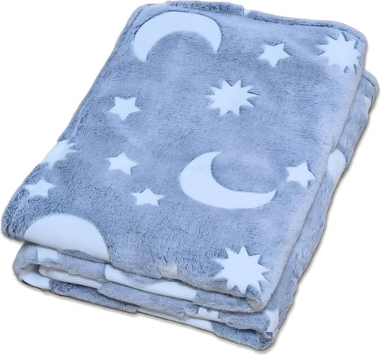 Kidizi Pătură Pepinieră Swaddling pături Gri 100x75cm