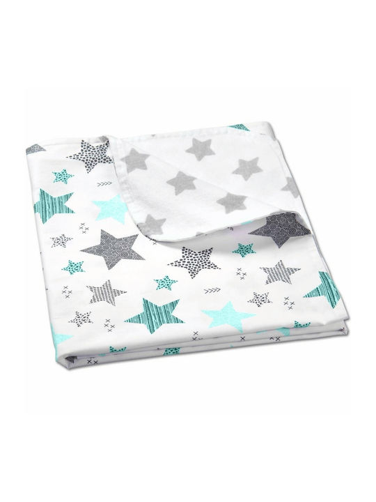 Kidizi Pătură Pepinieră Swaddling pături 100% bumbac Verde 100x75cm
