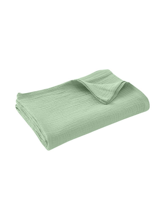 Kidizi Blanket Nursery Swaddling Blankets Cotton Green 100x70cm