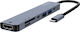 Savio Hub 7 Θυρών USB 3.1 με σύνδεση USB-C