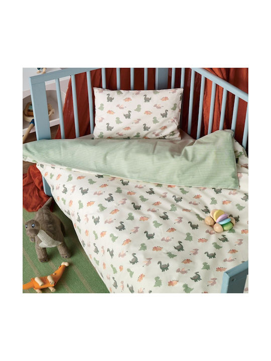 Kentia Saurus Комплект Бебешки Чаршафи За Количка Памучни Многоцветни 60x120бр 2бр
