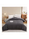 Homeone Пухено Единично 160x220бр Black - Grey