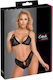 Cottelli Collection Sexy Dessous-Sets mit Spitze Schwarz 2 Stück