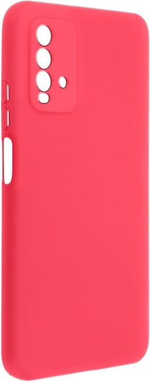 Forcell Slim Fit Liquid Back Cover Silicone / Tempered Glass Pink (Redmi 9T)