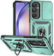 Forcell Back Cover Plastic / Tempered Glass Green (Galaxy A55Oppo A55 5G)