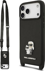 Karl Lagerfeld Saffiano Neagră iPhone 18 Pro Max / 17 Pro Max