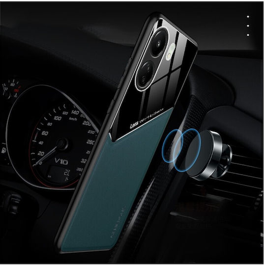 Forcell Xiaomi Poco Back Cover Leather / Tempered Glass / Plastic Blue (Realme C65)