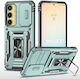 Forcell Back Cover Plastic / Tempered Glass Green (Galaxy A35Oppo A55 5G)