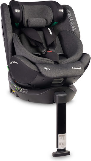 Caretero Lumi Καθισματάκι Αυτοκινήτου i-Size με Isofix Σκούρο Γκρι
