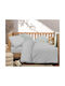 Astron Italy Baby Sheets Crib Cotton Fitted Paradise Gray 170x130cm 3 Pieces