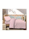 Astron Italy Baby Sheets Crib Cotton Fitted Paradise Pink Pink 170x130cm 3 Pieces