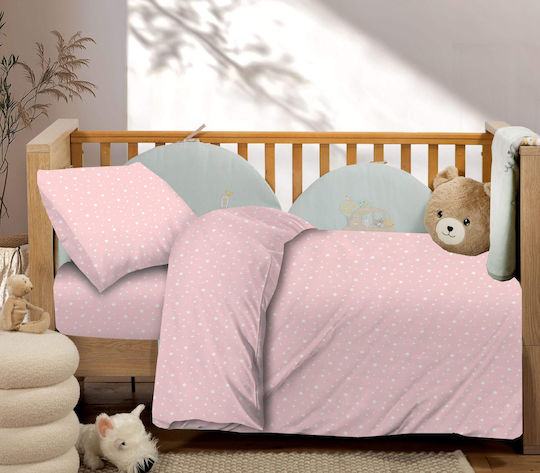 Astron Italy Fitted Paradise Pink Baby Sheets 170x130cm Astron Italy Fitted Paradise Pink Baby Sheets 170x130cm