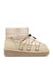 Snow Women's Snow Boots with Fur Beige