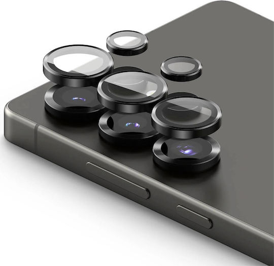 Camera Protection Metal Frame Black for the Samsung Galaxy S25 Ultra