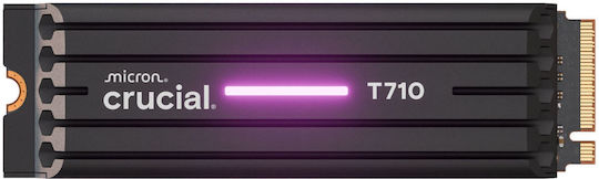 Crucial T710 SSD 4TB M.2 Type With PCI Express 5.0 Connection And Heatsink PS5 Compatible CT4000T710SSD5