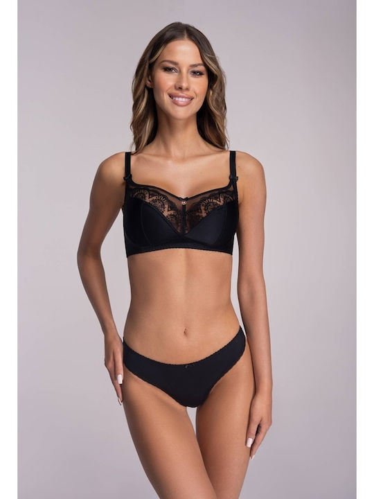Black Minimizer Sutien fără căptușeală & fără Baloane