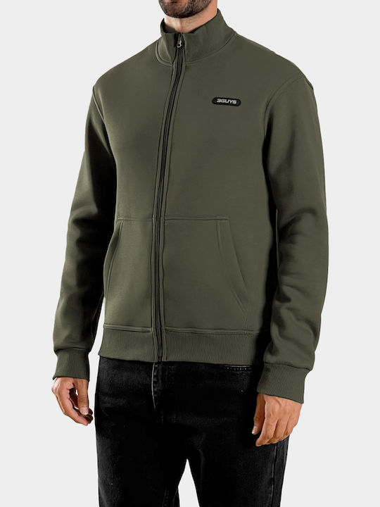 3Guys Sweatshirt with Hood Khaki
